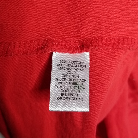 Loft Red Ruffle Flutter Sleeve Tee - Picture 5 of 6